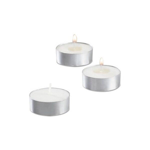 Sterno Group Sterno, TEALIGHT CANDLE, 5 HOUR BURN, 0.5inH, WHITE, 10PK 40100 - main